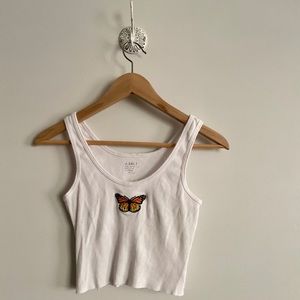 BRANDY MELVILLE butterfly tank top